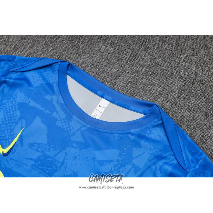 Chandal del Barcelona 2024-2025 Manga Corta Azul - Pantalon Corto